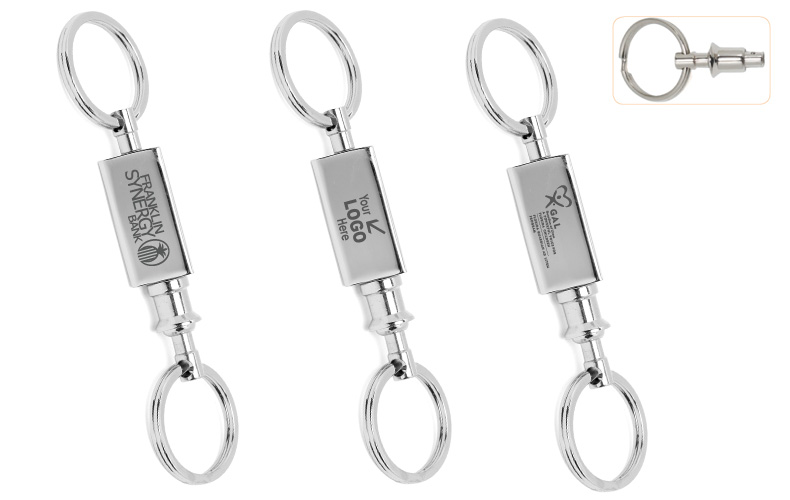 Triangle Pull-Apart Keyholder (Chrome Finish) Triangle Pull-Apart Keyholder (Chrome Finish)